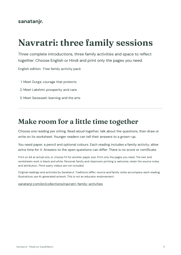 Cover of the English activity pack