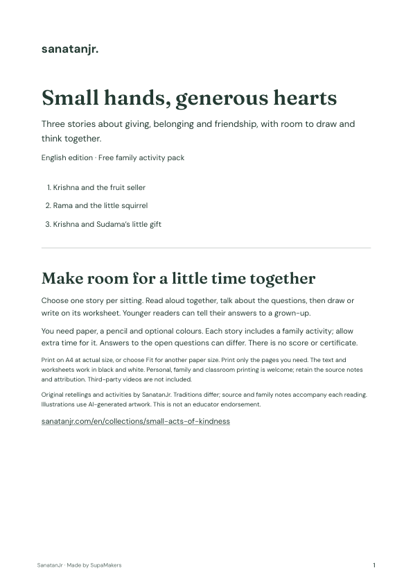 Cover of the English activity pack
