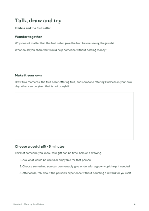 A worksheet from the English activity pack